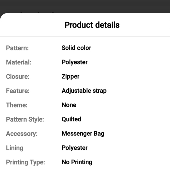 NEW Quilted Hot Pink Puffy Chain Link Crossbody/Shoulder Bag - Picture 3 of 3